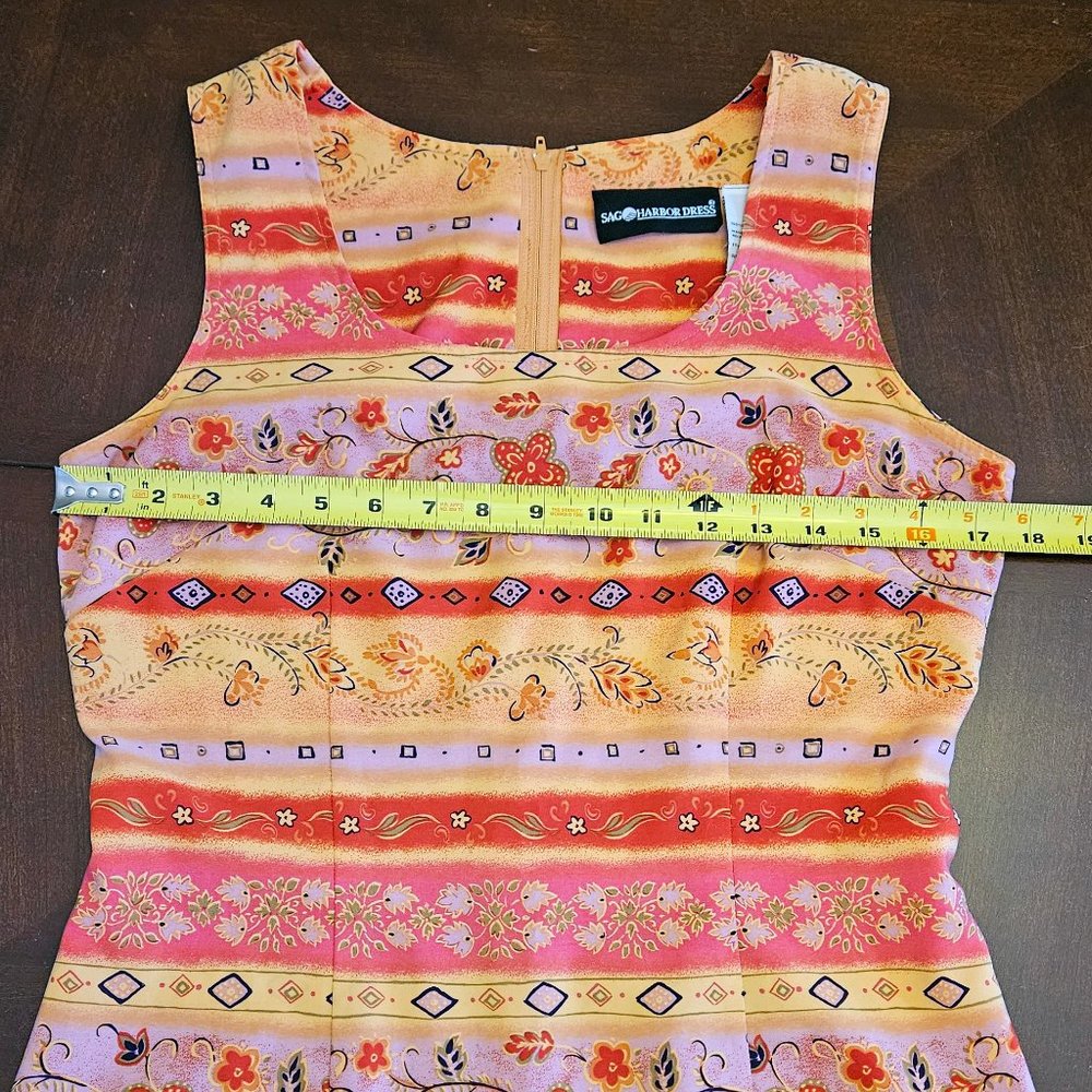 Orange, Sleeveless, Sheath Midi Dress, Like NEW - SAG Harbor, Size 8